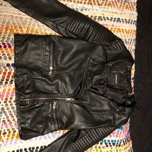 Bebe faux leather jacket size medium. NWT.